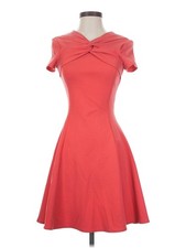Halston Heritage Women Red Cocktail Dress S