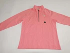 L.L. Bean Women's Peaks Island 1/4 Zip Pullover Sweatshirt Large NWOT Coral Pink