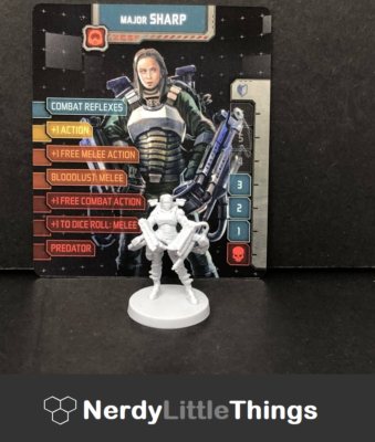 Zombicide Invader - Sopravvissuto Esclusivo Kickstarter MAJOR SHARP (Senza Confezione)