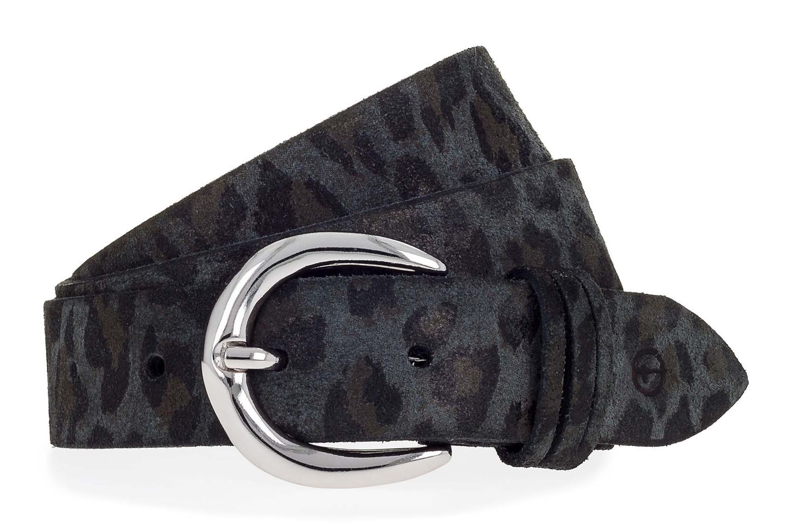 Tamaris belt Leather Belt W75 Black-anthracite