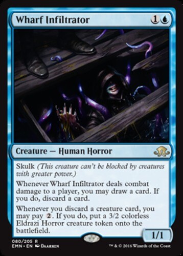 4x NM-Mint, English Regular Wharf Infiltrator Eldritch moon magicmtg - Picture 1 of 1