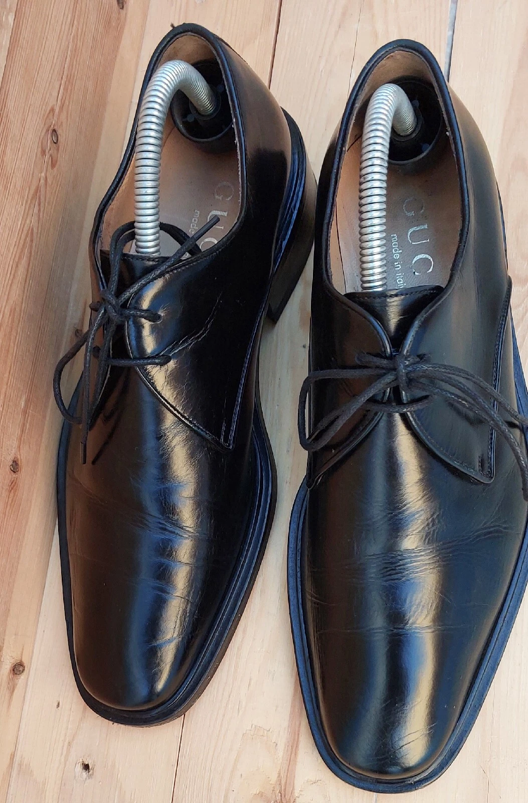 scarpe gucci derby nere taglia 40 E 6 5 US