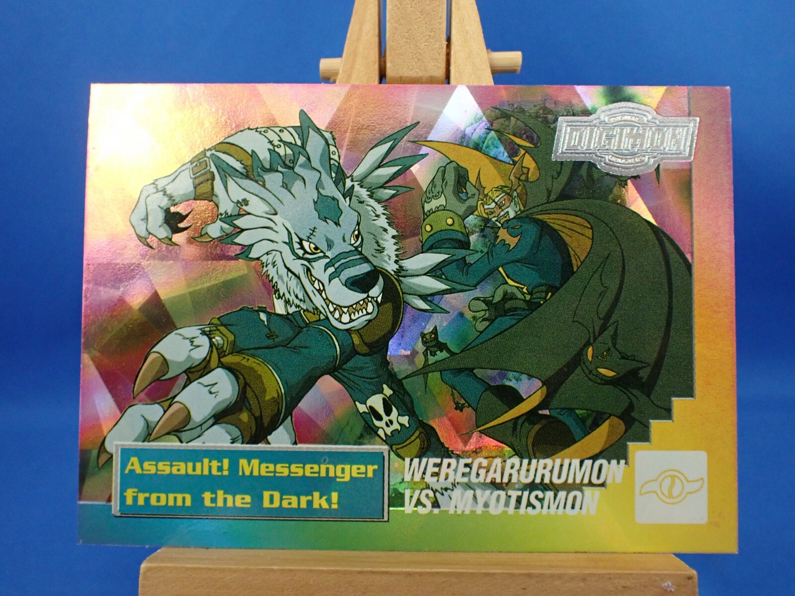 Carte Digimon Weregarurumon Holo 1999, Bandai, édition Française, U7 Sur 8