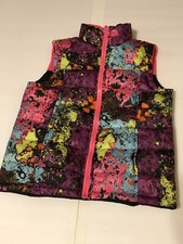 Nike Reversible Puffy Multi Bright Colors Vest Size Youth L 12-13 Youth