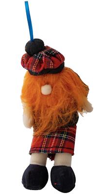 Schottland haariger Highlander Stofftier Ingwerhaar Tartan Tammy Hut und Kilt