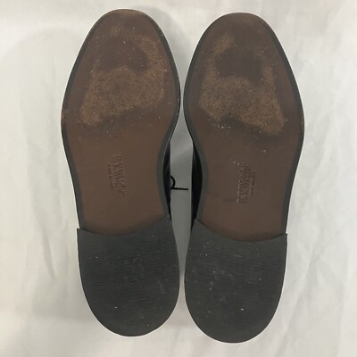 ET WRIGHT Men's Black Leather Shoes Oxford Size 14 B Italy 7 1