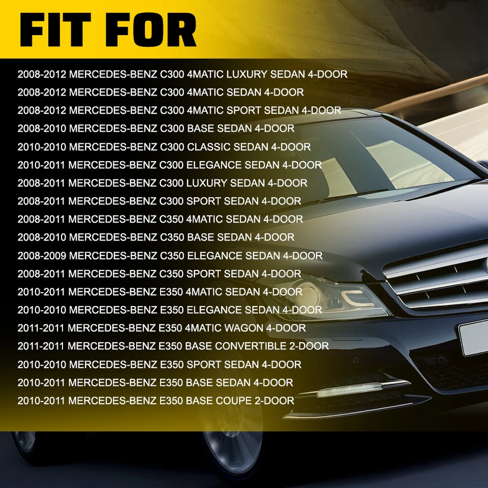 1 par de mangueras de conducto de admisión de aire L&R 2008-2012 aptas para MERCEDES-BENZ C300 C350 E350 Foto 2 de 4