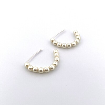 New Korean Drama Fashion 'Hometown Cha Cha Cha' Shin Min-ah Pearl Drop Earrings