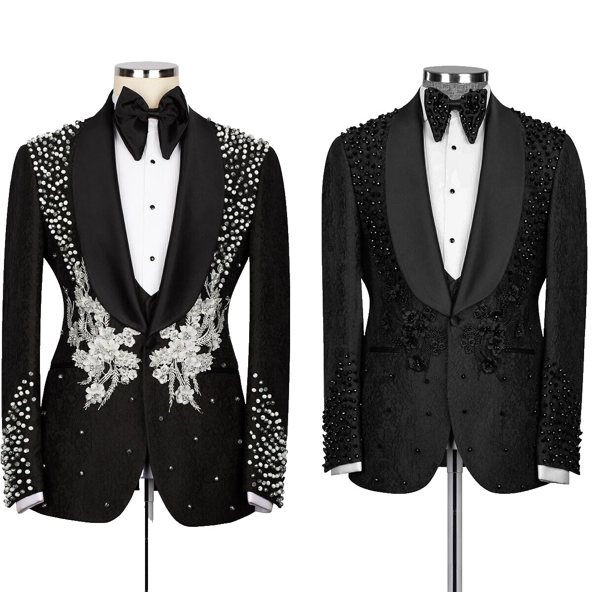 Handmade Floral Polyester Suits & Blazers for Men