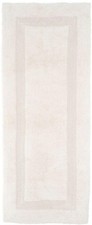 2 x 5 ft. Bath Rug Runner Extra Long Cotton Ivory Reversible Bathroom Floor