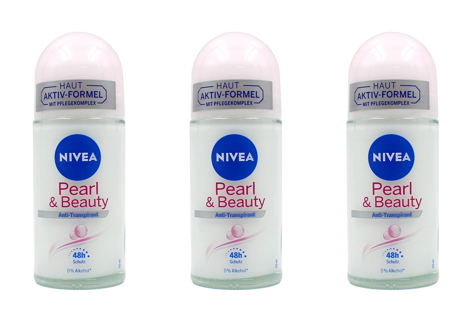 Nivea Pearl & Beauty Deo Roll-On , 3x50ml EAN42419464