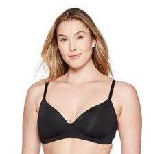 Auden Womens Size 32B Solid Black 'The Bliss' Lightly Lined Wirefree Bra