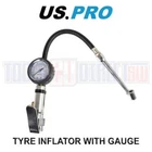 US PRO Compact Air Tyre Inflator with Dial Gauge Cars, Motorcycles 8808