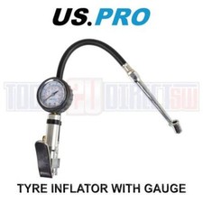US PRO Compact Air Tyre Inflator with Dial Gauge Cars, Motorcycles 8808