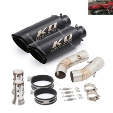 Exhaust System Mid Pipe Slip On Muffler Silencer Tips For Ducati 848 1098 1198