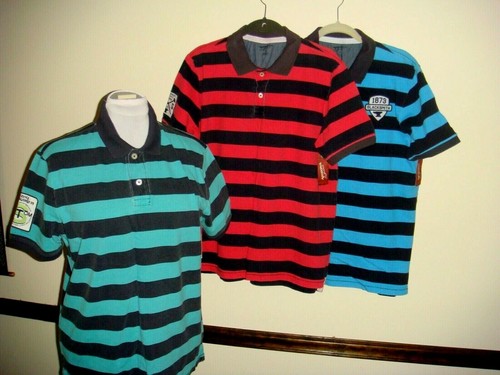 NWT Men's ARIZONA JEAN CO. POLO SHIRT,Striped, Size Xlarge & Large - Picture 2 of 11