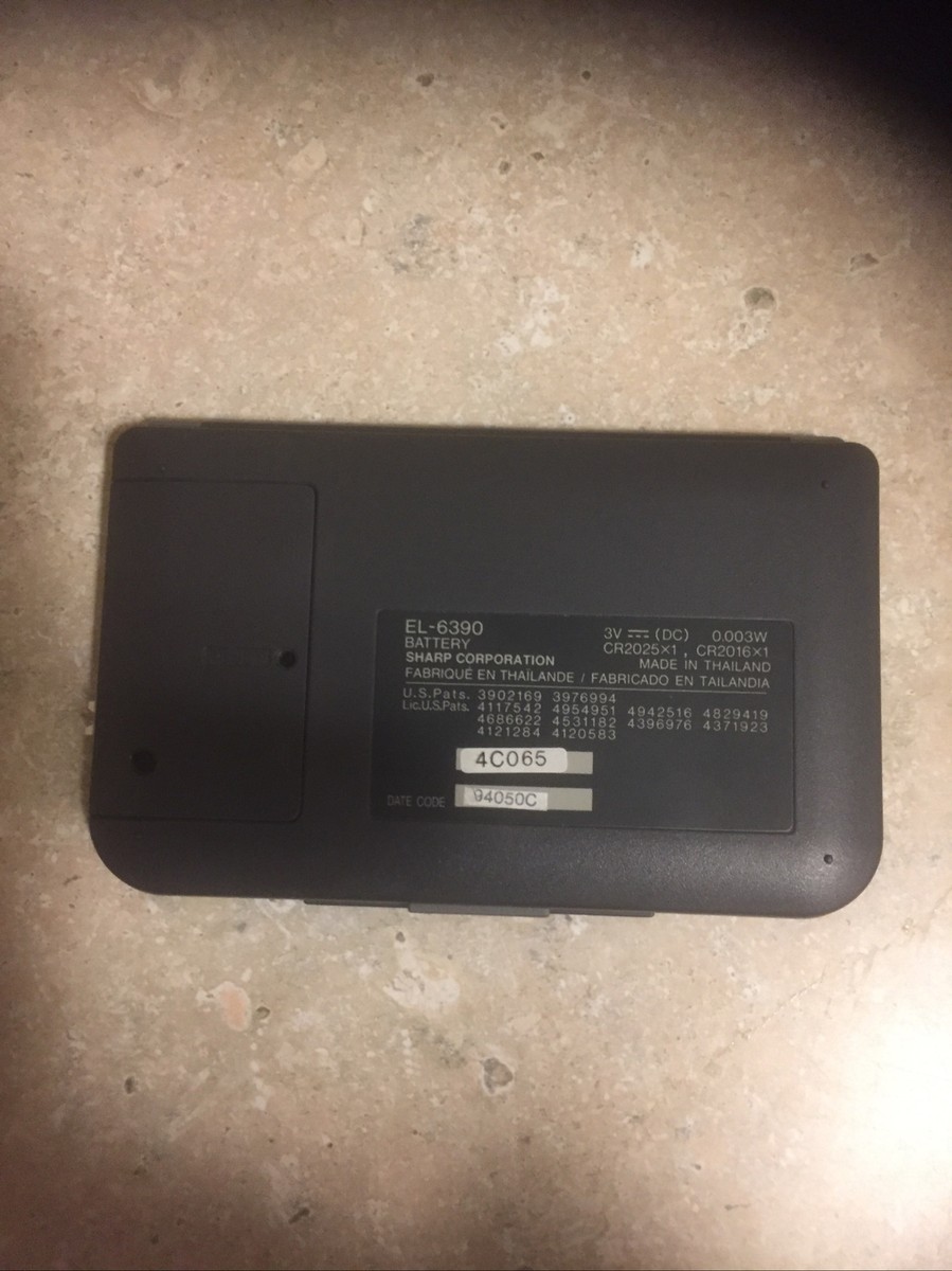 Sharp Electronic Organizer El-6390 Memo Master Alarm 600