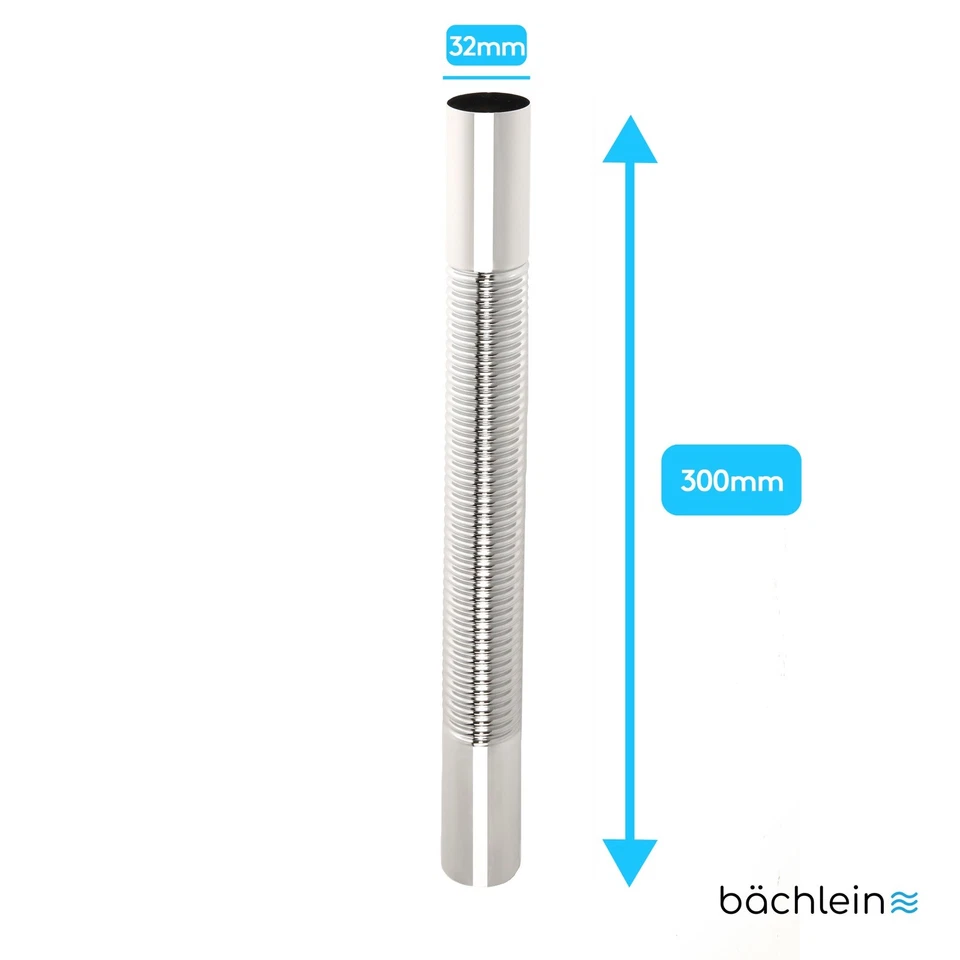 Bächlein flexibles Siphon Wandrohr für Design Siphon oder Tassensiphon - Bild 2 von 3