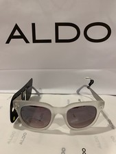 Aldo Women's Sunglasses Frosted White Fashion Eyes Sun Glasses Larby-19 New NWT