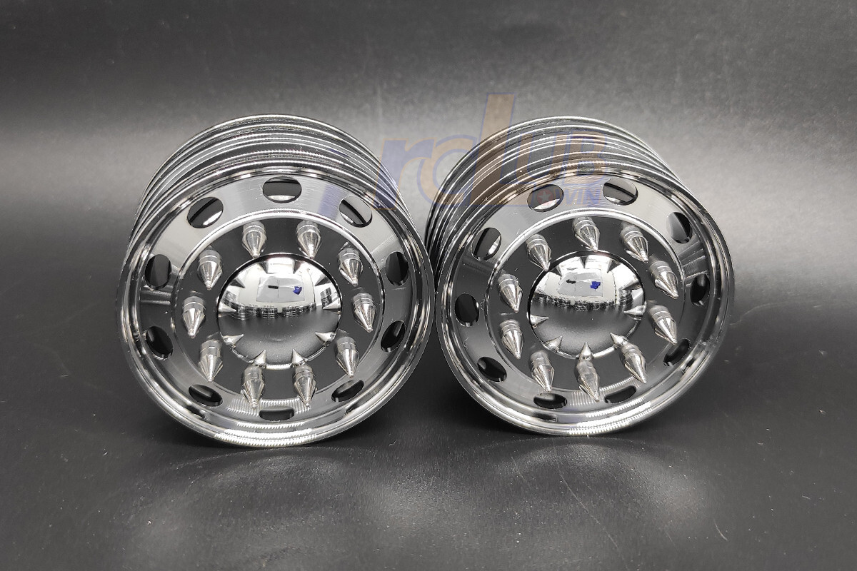 Chrome rims Alcoa Peterbilt Oval 1/14 Tamiya King Grand Hauler | eBay