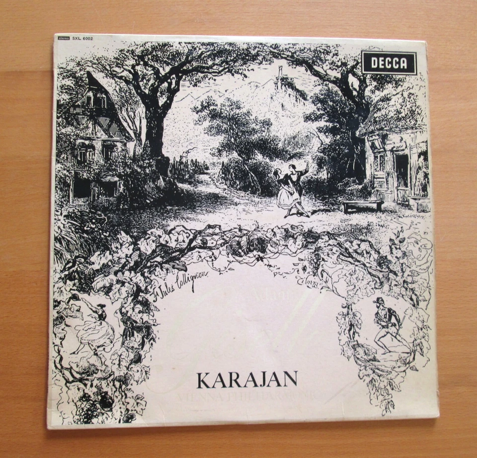 SXL 6002 ED1 Adam Giselle Karajan Vienna Philharmonic Decca WBG 1st VG - Image 4 of 4