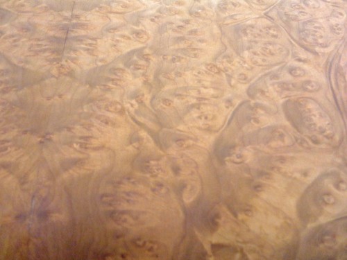 Madrone Cherry Burl wood veneer 7" x 10" raw no backing 1/42" thickness "A" - Foto 2 di 5