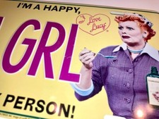 I Love Lucy VITA GRL License Plate Lucille Ball, Peppy Person, Collector Series
