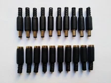 10sets DC Power 5.5x2.5mm Male Female Plug Jack Connector Cable Socket CCTV B209
