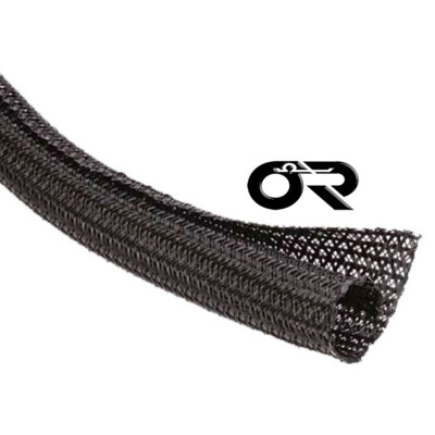 1'' 25FT OHM Split Braided Cable Sleeving Wrap, Split Loom, 