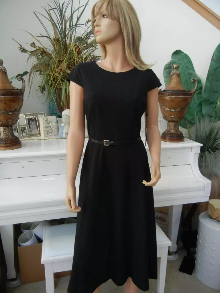 NWT TOMMY HILFIGER BLACK FIT &amp; SILHOUETTE DRESS SIZE 10 | eBay