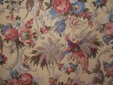 Lee Jofa, Le Jardin Des Sings,Translates: Garden of the Apes, BTY, Color Yellow 