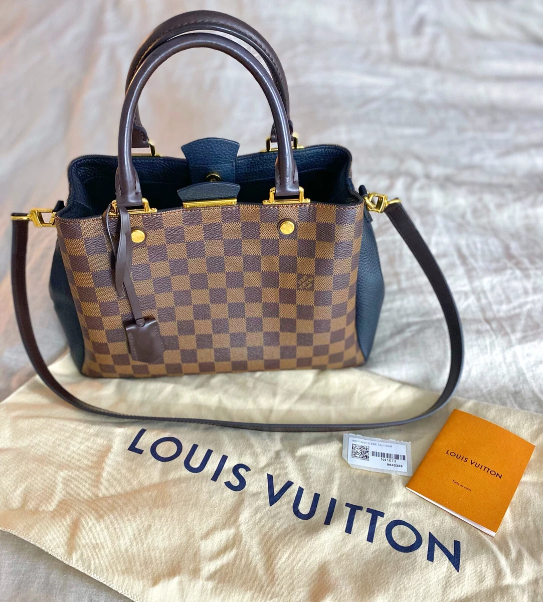 LOUIS VUITTON Brittany Damier Ebene Shoulder Bag