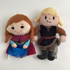 Disney Frozen Movie 5" Anna Kristoff Bean Bag Plush Stuffed Doll Toy Lot
