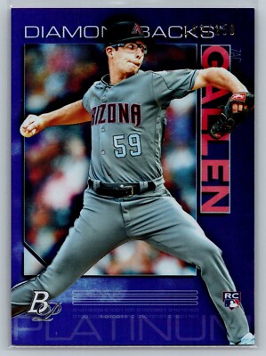 2020 Bowman Platinum Wal-Mart Purple SP/250 Zac Gallen #88 Rookie RC