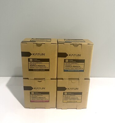 Konica TNP48 Compatible Katun Toner Set Yellow Magenta Cyan Black  bizhub C3350