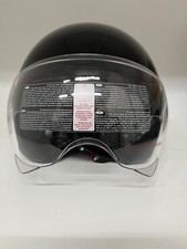 CASCO AER OMOLOGAZIONE 22-06 COLORE NERO LUCIDO CON VISIERA MISURA M