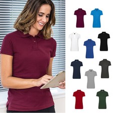 Pro Rtx Women's Polo Shirt Casual Workwear Poly Cotton Collared Ladies Polo Top