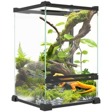 PawHut 12L Glass Terrarium, Refurbished