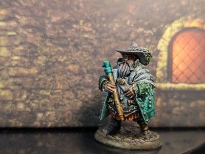 Well painted peg leg crooked ''Sheriff Marik'' Reaper Dreadmere d&d miniature