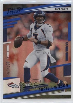 2022 Panini Prestige Xtra Points Premium Blue 37/299 Russell Wilson #254 3c7