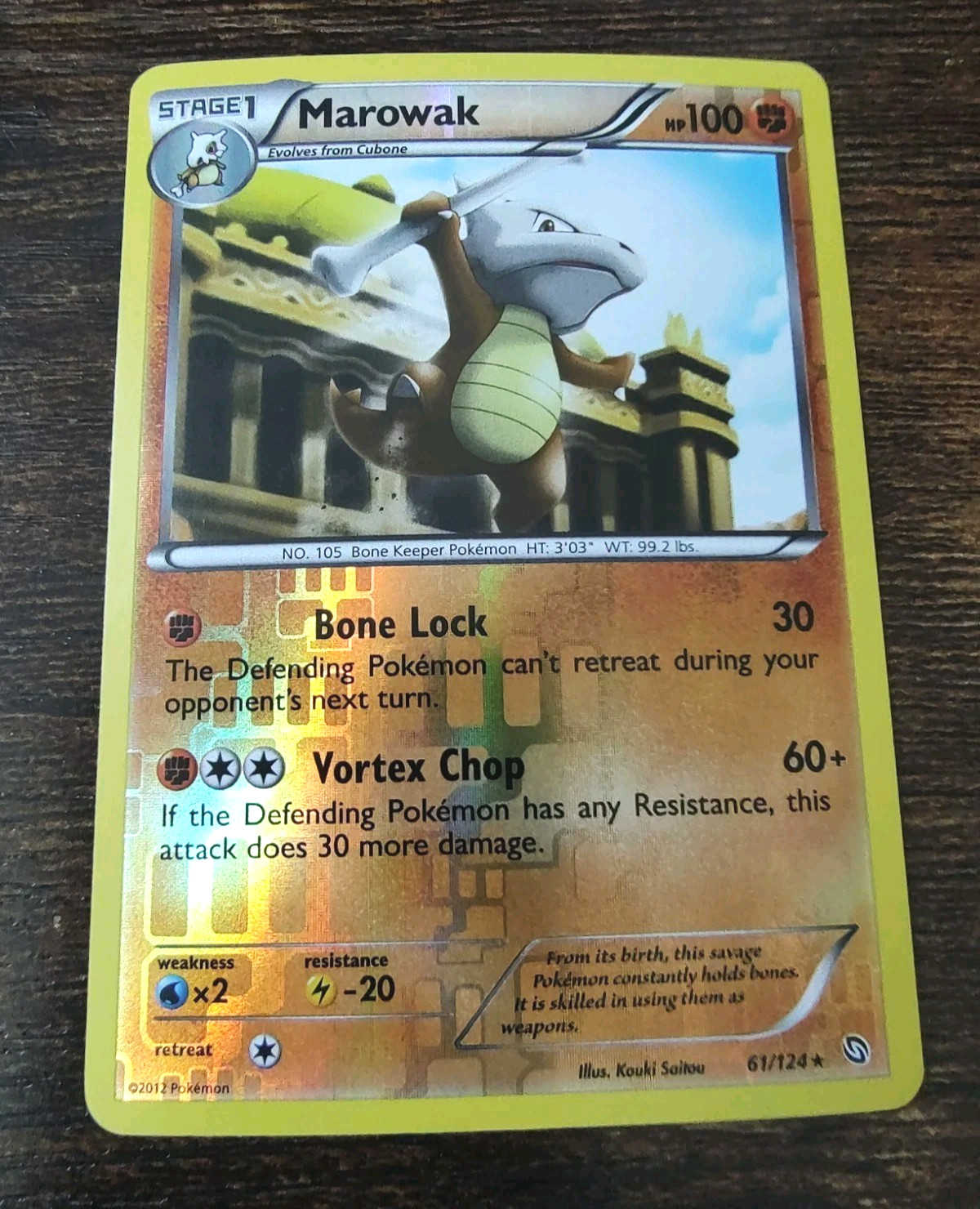 Pokemon Dragons Exalted Marowak 61/124 Reverse Holo Card NM
