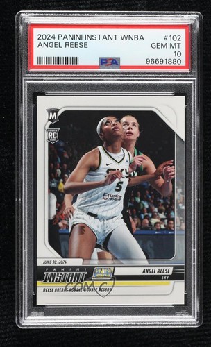 2024-25 Panini Instant WNBA /984 Angel Reese #102 PSA 10 GEM MT Rookie RC 1qv7