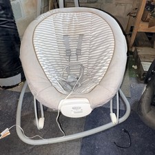 Graco Baby Swing Gray White Music Multiple Swing Speeds Vibration Infant