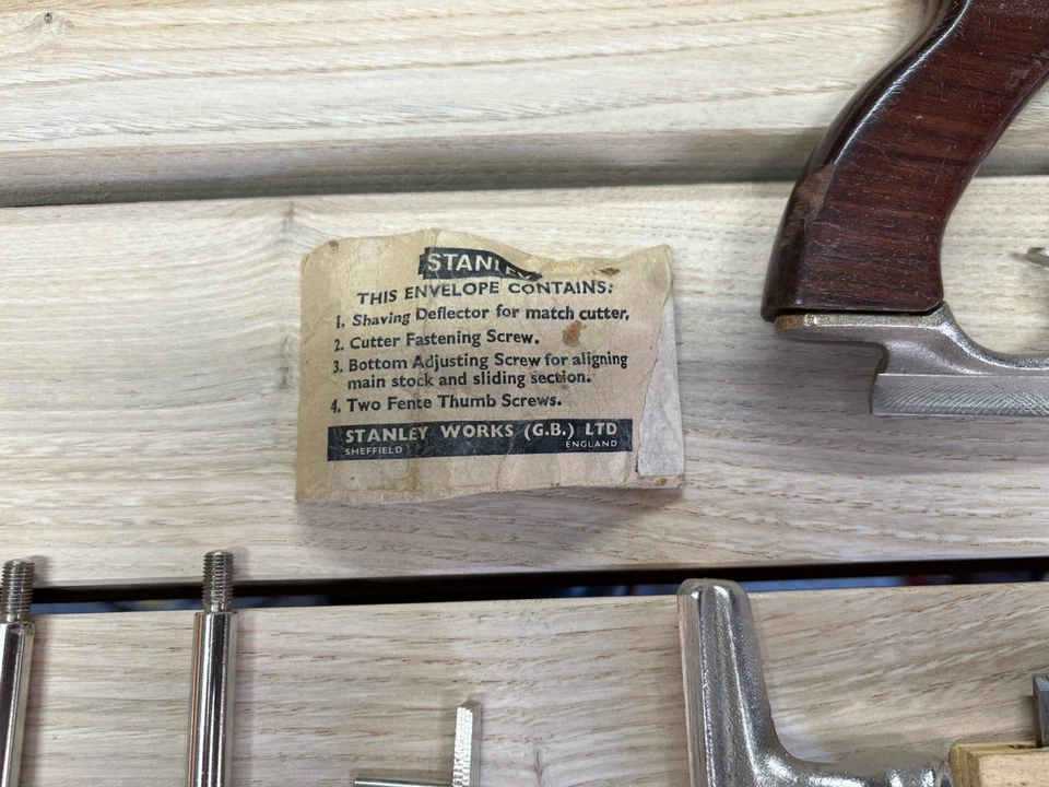 Vintage Stanley No.50S Combination Plane with Cutters in box Made in England VGC - Image 4 of 4