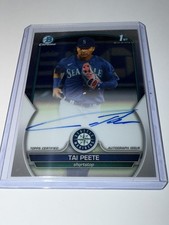2023 Bowman Chrome Draft Tai Peete Bowman 1st Auto #CDA-TP