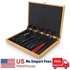 Complete Bonsai Care Kit: 12 Tools in Wooden Storage Box for Enthusiasts Complete Bonsai Care Kit: 12 Tools in Wooden Storage Box for Enthusiasts - Image 1