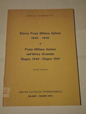 Italienische Militärpost Liste 1940-1945 Giannetto