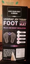 Joy Foot Massage Mat Remote Control LED Modes 19 Intensity Levels Pain Relief