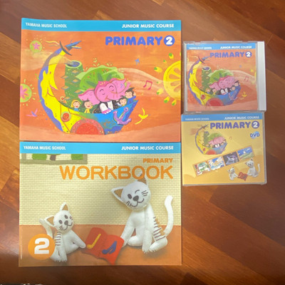 Yamaha Music School Junior Music Course Primary 2 Workbook Book + DVD English