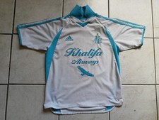 MAILLOT FOOT ADIDAS OLYMPIQUE DE MARSEILLE OM KHALIFA AIRWAYS TAILLE 14 ANS BE